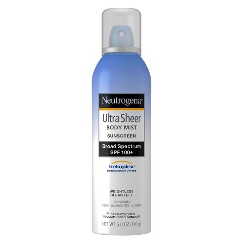 neutrogena spf 100 body mist