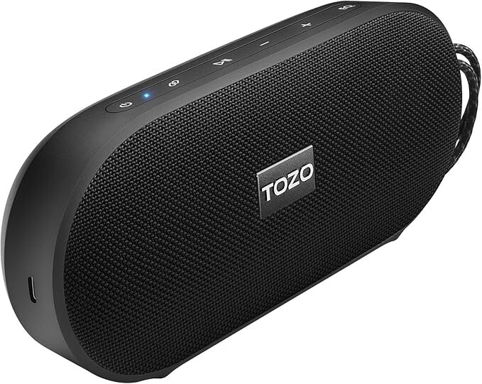 Portable Bluetooth speaker with powerful sound and long battery life-image