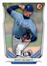 2014 Bowman Draft #DP54 Scott Blewett Kansas City Royals Baseball Card