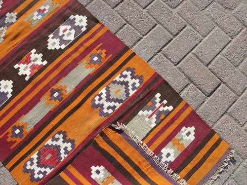 Kilim Runner Rug Vintage Turkish kilim large kilim rug - Picture 10 of 10