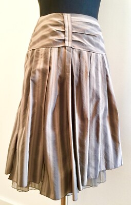 Rock  Seide Baumwolle Tüll Petticoat   Falten Schlitze TONI GARD Gr 36 Wie neu!