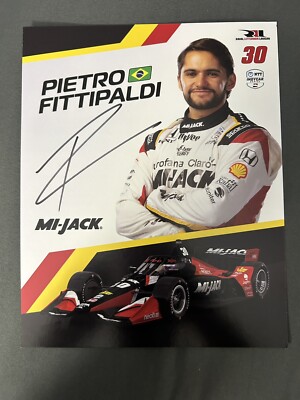 2024 Pietro Fittipaldi Signed Hero Card Rahal Letterman Lanigan Racing Indycar