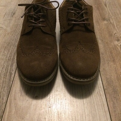 Izod Carey #16782 Oxford Brown Nubuck Wingtip Brogue Oxford  display picture 2