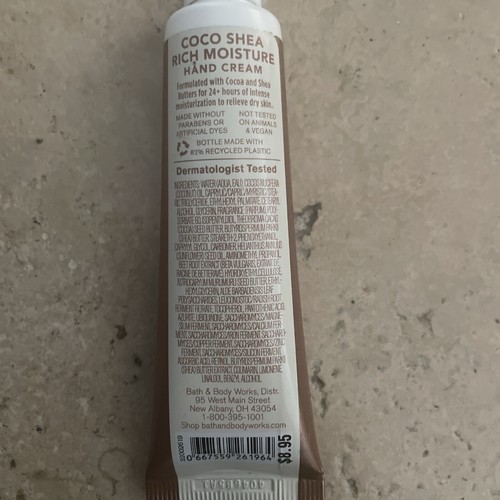 1 BATH & BODY WORKS COCO SHEA BUTTER COCOA HAND CREAM LOTION TRAVEL SIZE 1 OZ - Picture 2 of 2