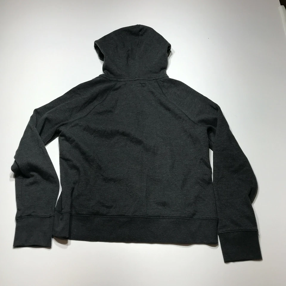 Chaqueta Aeropostale Niñas Talla Grande Gris Apliques Bordados Cremallera Completa Sudadera con Capucha  Foto 3 de 4