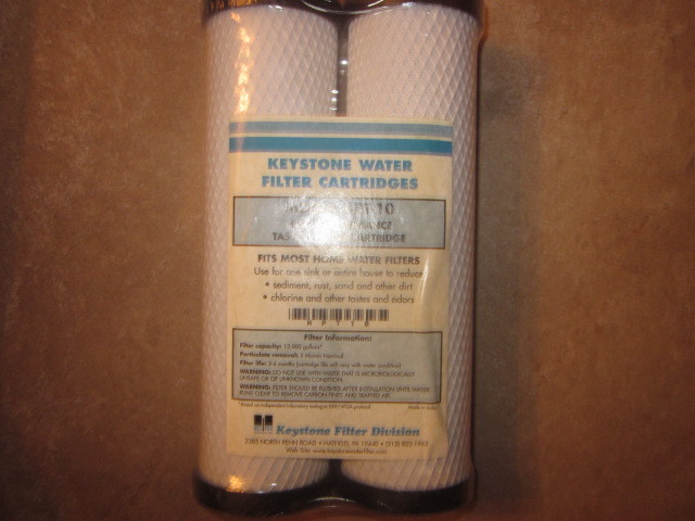 PORVAIR Keystone HPT-10 Sediment Water Filter Cartridge - 2 Pack | Micron Filtration Replacement #053268-030