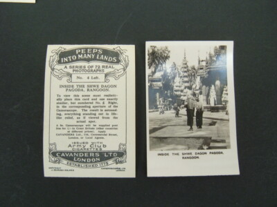 Cavanders - Peeps Into Many Lands (1927- Med) - #4 L/R Shwe Dagon Pagode 