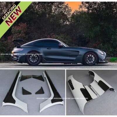 For 16-22 Benz AMG GT GTC GTS GTR Exterior Black Series Body Fender Side Skirts