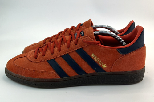 Adidas Handball Spezial Mens Trainers Orange Blue Gum Sneakers Shoes UK 10