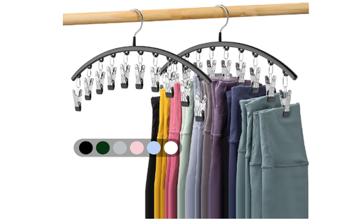 Closet Legging Organizer Metal Yoga Pants Hangers Space Saving 20 Leggings 2 Pcs - 第 1/8 張圖片