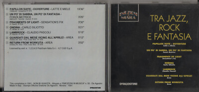AREA FORCE MOTORRICE SENSATIONS FIX CARLO SILIOTTO PASCOLI CD 1991