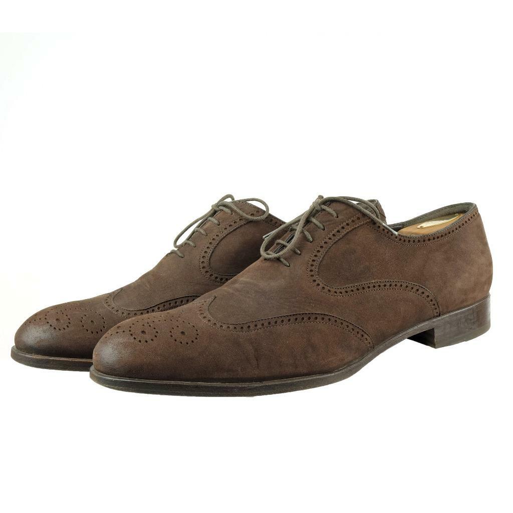 FRATELLI ROSSETTI Oxfords Dress Shoes Sz. 11 Suede Dark  display picture 3