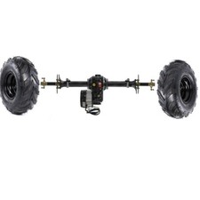 48V 1000W Differential Motor 34" Rear Axle Kits 145/70-6 Tires for Buggy Go Kart