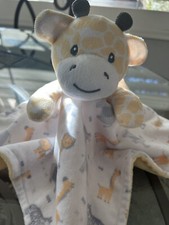 Modern Baby Yellow Giraffe Snuggle Blankie Teether, Lovey,Security 11.5 EUC