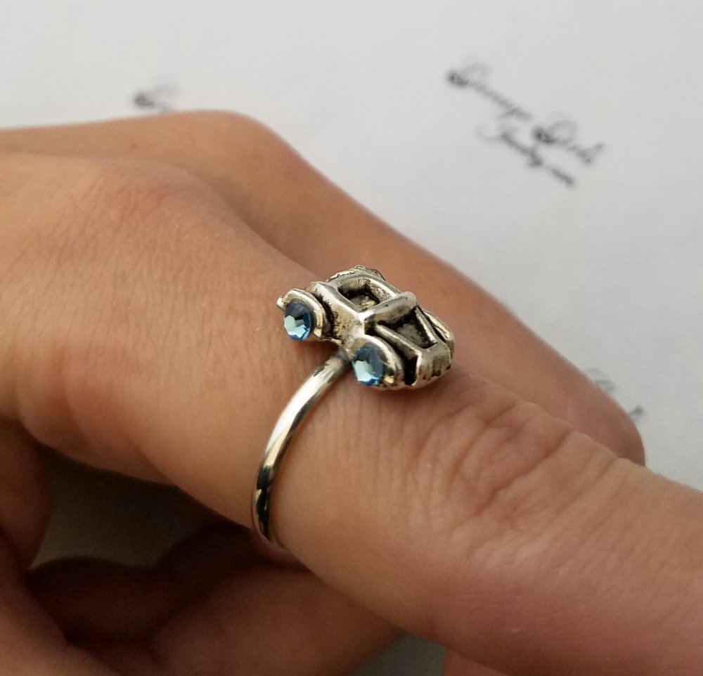 Mini Racecar Ring by Garage Girls Jewelry