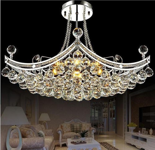 Luxury Ship Design Crystal Chandeliers Hanging Lighting Pendant Ceiling Lights - Picture 8 of 9