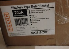 Siemens 270/200 A Talon UA3717-ZGF triple 3 Gang ringless type Meter Socket Pan