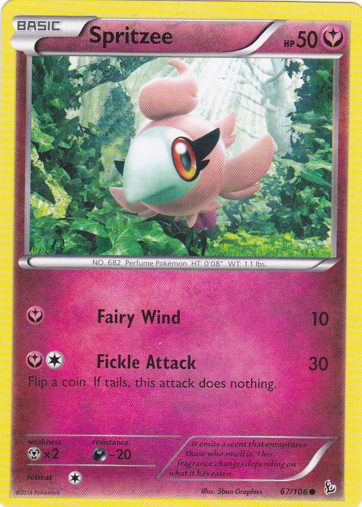 pokemon spritzee card Prices & Value 2026 Flashfire Type Spritzee #105 Prices | Pokemon