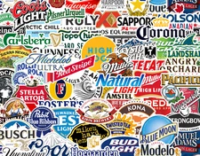 25/50 Beer Logo Sticker Pack - Matte Vinyl - Cider Seltzer Brewery Craft Alcohol