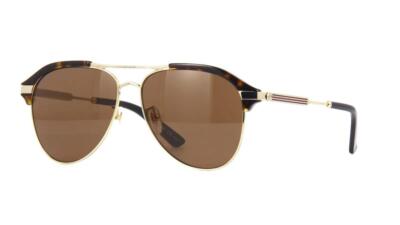 GUCCI GG0288SA 002 Havana & Gold Sunglasses Gafas de Sol Sonnenbrille 60mm