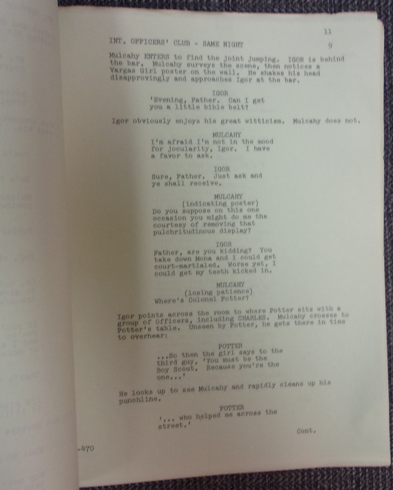 MASH BLOOD BROTHERS Original 1981 Television Script By Elias Davis & D