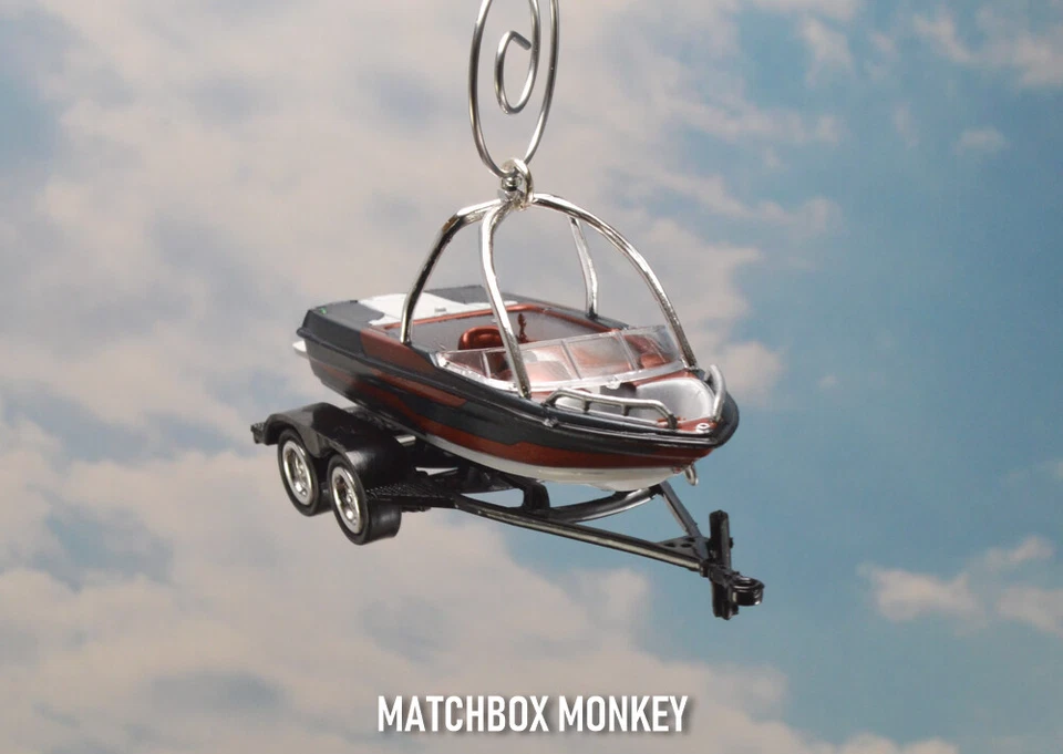Waterski Wakebord Boat Christmas Ornament Mastercraft Moomba Supra Water Ski - Image 2 of 4