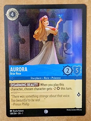 Aurora Briar Rose 138/204 Foil Holo Disney Lorcana TCG First