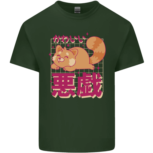 Kawaii Rojo Panda Japonés Lindo Algodón Hombre Camiseta - Imagen 83 de 94