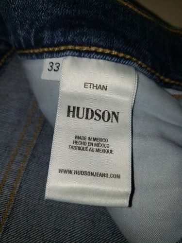 Hudson Jeans Herren 33 x 34 Ethan Biker Skinny Distressed Designer Denim $ 265 NEU - Bild 4 von 8