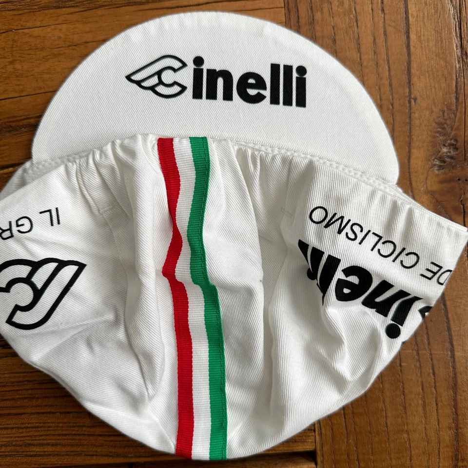 Gorra de ciclismo CINELLI blanca Team - Gorra de bicicleta - ¡Envío gratuito!! Foto 2 de 3