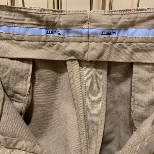 MALO PANTS MEN COTTON COLOR BIEGE SIZE 54 Barney’s NY - Picture 2 of 8