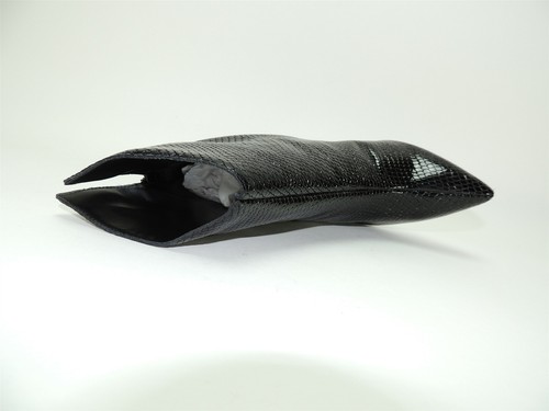 Aqua Damen Hendrix High Heel Booties schwarz Lack Snake Smash Größe 7,5 B - Bild 5 von 6