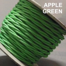 TWIST 3 Core Braided Fabric Cable Lighting Lamp Flex 3 AMP - Choice of Colours