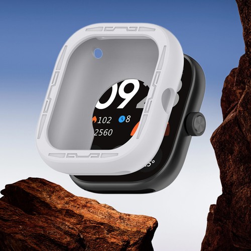 Silicone Protective Cover Case Soft Cover Shell for Redmi Watch4 (Light Grey) - Photo 3 sur 9