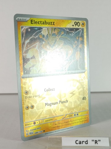 Electabuzz - Corona Estelar - 046/142 - Individuales - Juego de cartas coleccionables Pokémon - Holograma inverso - C - Imagen 4 de 11