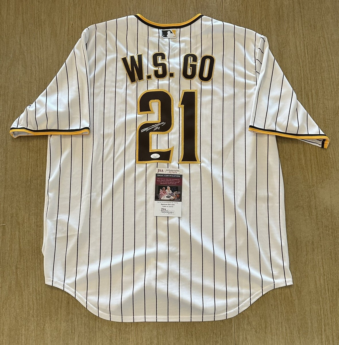 Woo Suk Go Signed Authentic San Diego Padres Jersey