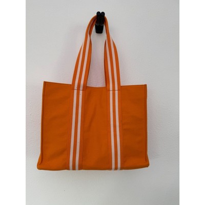 New With Tags Jill and Ally Bright Orange Medium Canvas Tote Bag