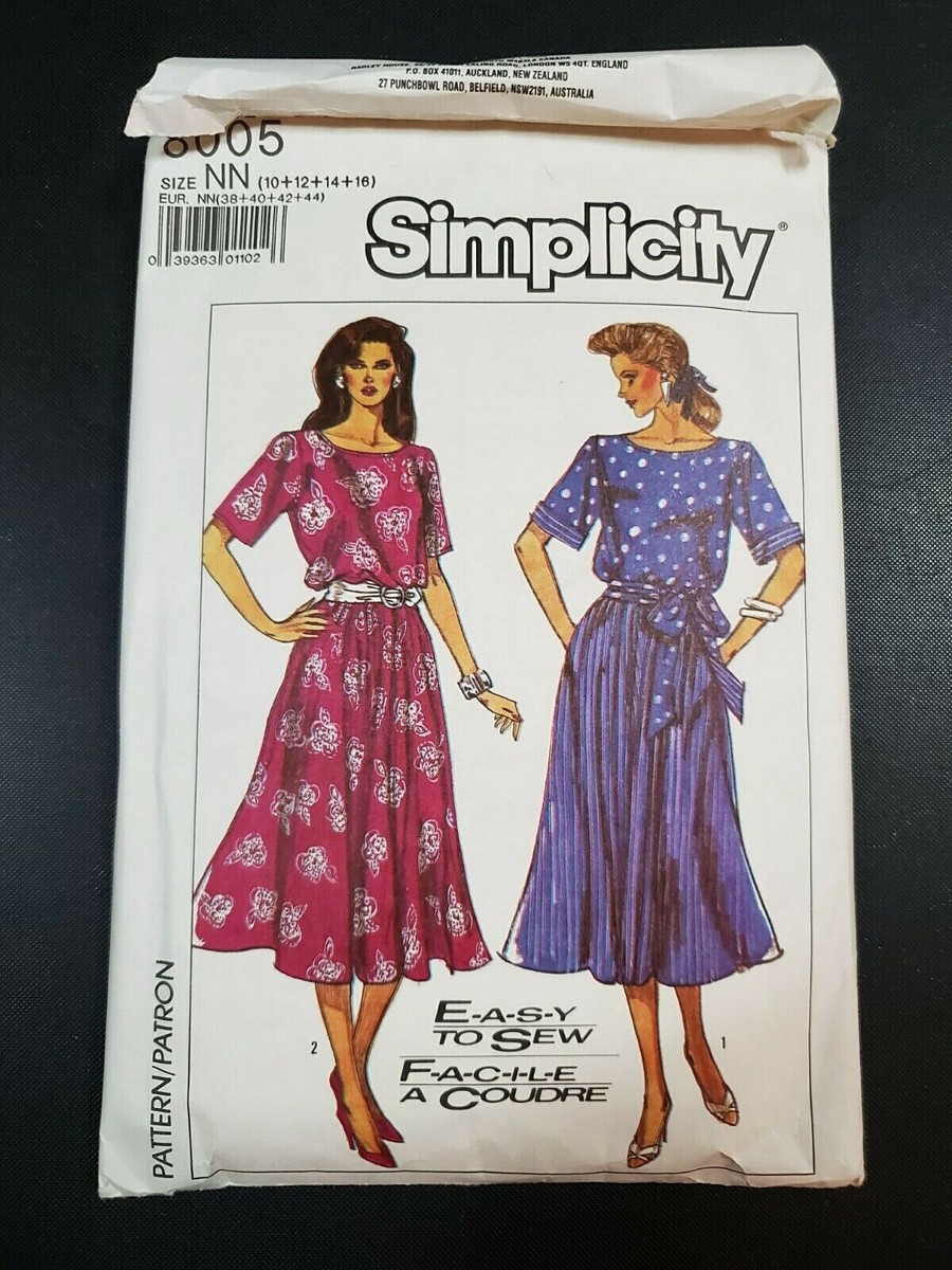 simplicity ladies dress patterns Vintage 1970s Simplicity 7952, Womens Dress Pattern, Sz (6-8), Pre-cut