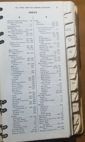 Jones & Laughlin Steel Stock List Reference Book Scarce Vintage - Picture 7 of 13
