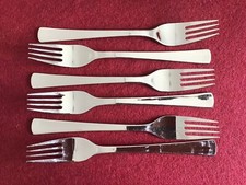 WMF LINDAU HOTEL Cromargan 6 Kuchengabeln Gabeln Besteck gebraucht