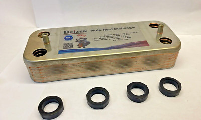 Ferroli Optimax HE 31 C Wärmetauscher 39820910 - 12 Platten & BRANDNEU (KOSTENLOSER VERSAND)