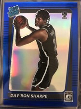 2021-22 Day’ron Sharpe Donruss Optic Rated Rookie Blue Prizm RC# /59 #165