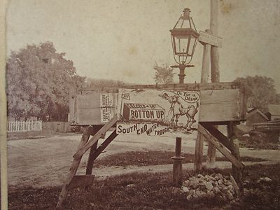 ANTIQUE 1870s CASKETS COFFINS BOTTOM UP POSTER FOLK ART BOW NH STEREOVIEW PHOTO