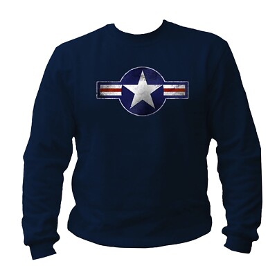 USAF Air Force USA America Sweat Pullover Sweatshirt S-4XL navy