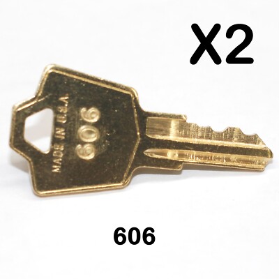   Two 606 Keys for Rascal Scooter Fits All Model 600 600T 600F (# 606 Key)