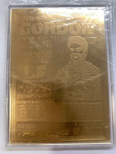 Jeff Gordon 23k Championship Card 1995. - Bild 2 von 4