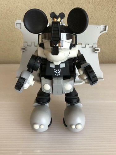 Transformers Disney Label Mickey Mouse Trailer Figure monochrome Takara Tomy - Picture 2 of 2