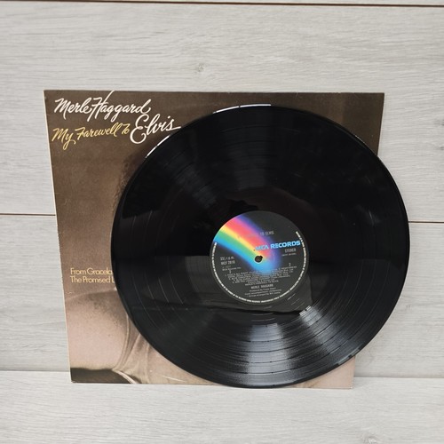 Merle Haggard My Farewell To Elvis 12" Vinyl LP Record Album VG / VG+ Condition - Picture 4 of 4