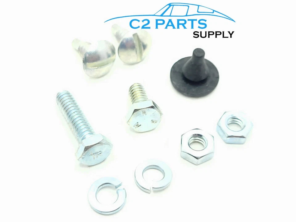 C2 Corvette 427 1966 1967 con pernos de montaje de soporte de matrícula de CA Foto 2 de 2