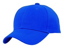 TOP HEADWEAR Blank Kids Youth Baseball Adjustable Hook and One Size, Blue